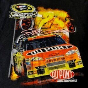 Vintage Jeff Gordon "Chase For The Sprint Cup" 2009 Tee Shirt, Size XL